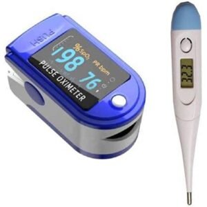 Pulse Oximeter Fingertip And thermometer Combo Offer